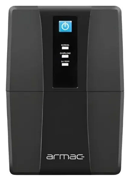 Armac Home Lite HL650F/LEDV2 čierna / Záložný zdroj / Line-Interactive / 650 VA / 2x Schuko / AVR (HL/650F/LED/V2)