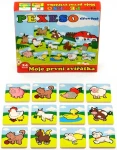 TEDDIES Drevené Pexeso Moje prvé zvieratká