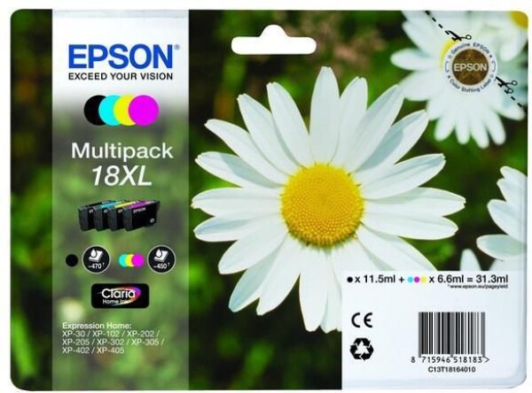 Epson originálny toner C13T18164022, T181640, 18XL, CMYK