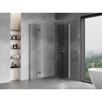 MEXEN/S - Mist-F Duo sprchovací kút skladacie dvere pravá 75 x 110, transparent, chróm 8A6-075L-110P-01-00