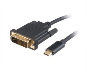 Akasa AK-CBCA10-18BK čierna / kábel USB-C na DVI / 4K @ 60Hz / 1.8m (AK-CBCA10-18BK)