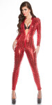 Sexy KouCla wetlook catsuit with two way zip Einheitsgroesse