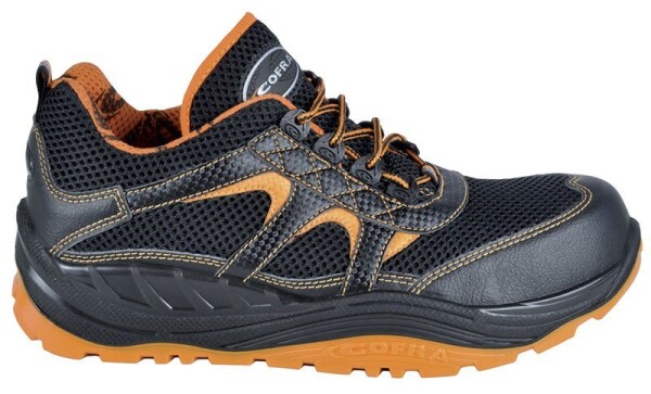 Bezpečnostná obuv Cofra SHIATSU S1 P SRC veľkosť 46, MAXI COMFORT, Čierna / Oranžová