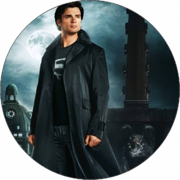 Jedlý papier Smallville Clark Kent v čiernom kabáte, 19,5 cm - Pictu Hap
