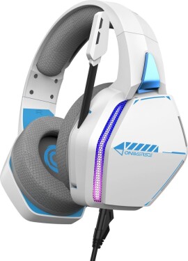Oniverse Nebula Sada słuchawkowy Przewodowa Opaska na głowę Gaming USB Typu-A Biely