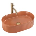 REA - Umývadlo na dosku Vanda Cinnamon Matt 49x31 REA-U6377