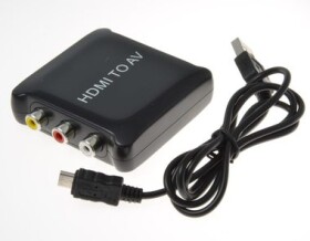 PremiumCord prevodník HDMI na kompozitný signál stereo zvuk (8592220012229)