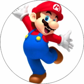 Jedlý papier Super Mario, veselý, 19,5 cm - Pictu Hap