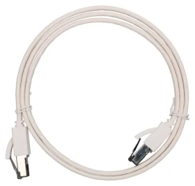 Extralink biela / Patch kábel / Cat.8 / U/FTP / 1 m / 40 Gbit/s / plochý