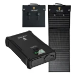 Viking VIDAR I + L60 PD čierna / Set powerbanka a solárny panel / 38400 mAh / 160 W / solárne dobíjanie 60 W (VIDARIL60PD)