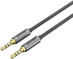 Unitek AUX kábel miniJack pozlátený / Audio kábel / Jack 3,5 mm (MM) / pozlátené konektory / 1 m (Y-C926ABK)