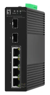 LevelOne Hilbert IGS-2106P / Priemyselný switch / Managed / 4X GE PoE+ / 2x SFP / 68W PoE / DIN (IGS-2106P)
