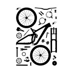 Tričko Cyklo súčiastky, S