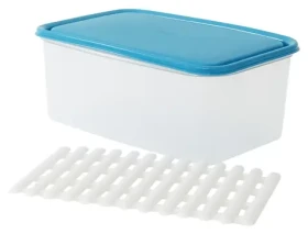 Belli e Forti Dóza na potraviny FRIGOCHEF / Dóza na potraviny / obdĺžniková s mriežkou / plast / 4,5 l
