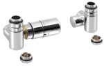 SAPHO - CORNER COMBI pripojovacia sada ventilov termostatická, ľavé, chróm CP3021S