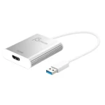 J5Create JUA354 strieborná / Adaptér / USB-A na HDMI / max. 3840x2160 px (JUA354-N)