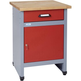 Küpper 12392 Bočný stolík s 1 dverami a 1 zásuvkou červenou (š x v x h) 600 x 800 x 600 mm; 12392