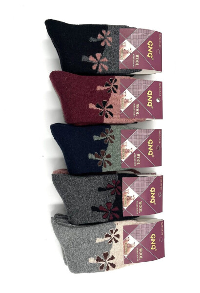 WiK 003 Dámske ponožky Angora 920 35-42 kaštanové 35-38