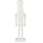 IB LAURSEN Drevená soška Nutcracker Rounded Feet White 30 cm