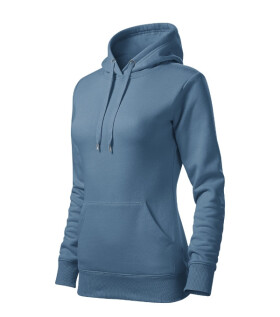 Mikina s kapucňou denim M