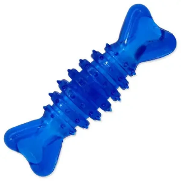 Dog Fantasy Hračka - kosť valec gumová modrá 12 cm (454-31020)