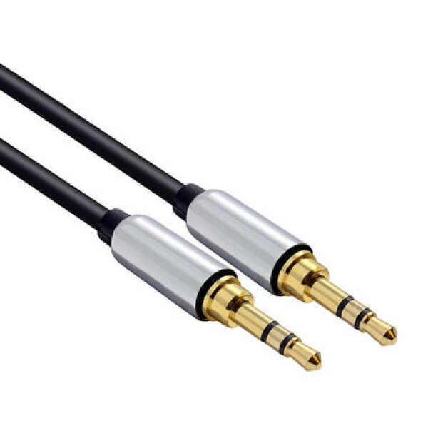 Solight JACK audio kábel 1m / JACK 3.5mm konektor - JACK 3.5mm konektor / stereo (8592718030667)