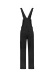 Priemyselné pracovné nohavice Dungaree Overall so šnúrkou unisex čierne S
