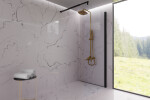 INVENA - Sprchový stĺp GLAMOUR TREND s batériou, zlato AU-05-B09-V
