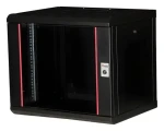 Equip 19" nástenný rozvádzač 9U 600x450mm čierna / Nástenný rozvádzač / sklenené dvere / uzamykateľný (EPM-09-6045-B-CBAA)