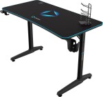 Onex Onex | Gaming Desk w/Cup holder, headset hook, Gamepad holder, Full coverage mouse pad | GD1200H | Black