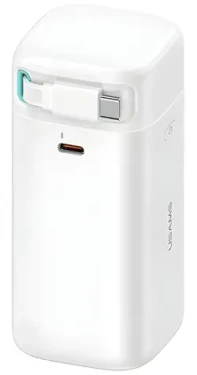 USAMS XMF Series Powerbanka výsuvný kábel USB-C biela / Power Bank / 18000 mAh / PD 45W / 2x USB-C (20KCD21602)
