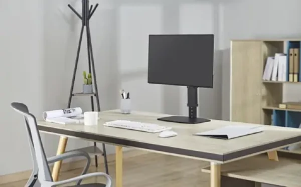 Equip stolný držiak monitora čierna / Stolný držiak pre monitor / 17 "-32" / nosnosť 8 kg / VESA 100x100 mm (650126)