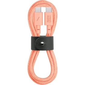 Native Union Belt Cable USB-C 1.2m 60 W ružová (BELT-C-APR-2-NP)