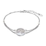 Lotus Silver Elegantný strieborný náramok Strom života s perleťou LP1678-2 / 1