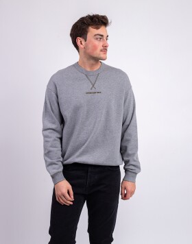 ONE OF XX Grey Melange Embroidered Crewneck Grey Melange S