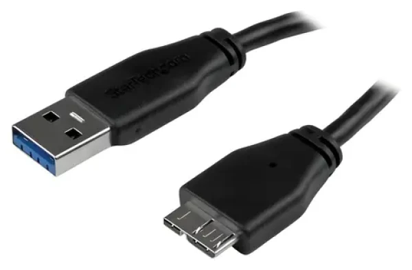StarTech Kábel USB 3.0 A-Micro B 0,15 m čierna / Kábel / USB 3.0 / 5 Gbit/s (USB3AUB15CMS)
