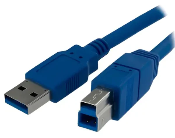 StarTech USB-A/USB-B modrá / Kábel / USB 3.0 / 1 m (USB3SAB1M)