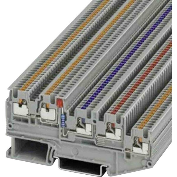 Phoenix Contact 3244517 svorka pre iniciačný prvky a aktory 3.5 mm Push-Lock pružinová prípojka sivá 50 ks; 3244517