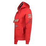 Pánska mikina WY10089H/GN Red - Geographical Norway L červená vzor