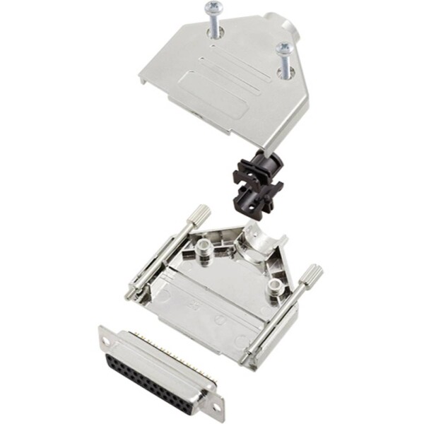 TRU COMPONENTS TCDTPKM25DMSK 7709268 sada D-SUB zásuvková lišta 180 ° Pólov: 25 spájkovaný 1 ks; 7709268