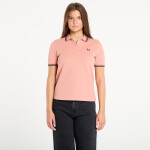 Tričko FRED PERRY Twin Tipped Shirt Blossom Pink/ Anchor Grey/ Black 40