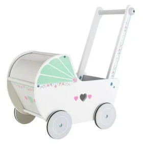 ECOTOYS Drevený kočík pre bábiky / od 3 rokov (TL00016)