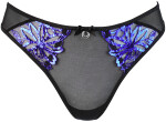 Dámske sexy tangá V-10228 Čierno-modré - Axami XS-34 černá s modrou