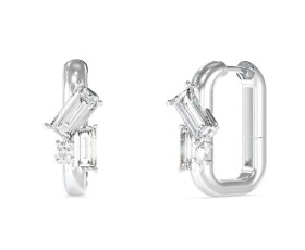 Guess Trblietavé oválne náušnice z ocele Chandelier JUBE05361JWRHT/U