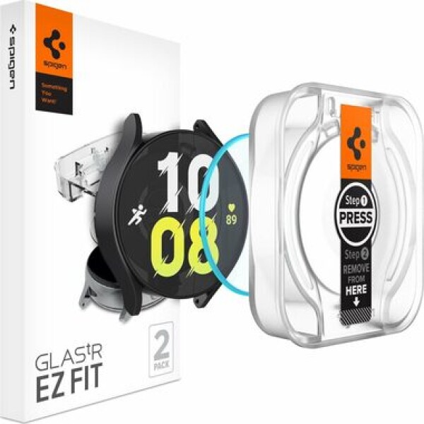 Spigen Glass tR EZ Fit ochranné sklo pre Samsung Galaxy Watch6 44mm číra 2 ks (AGL06520)