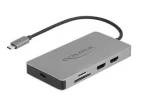 DeLock USB-C 2× HDMI / Dokovacia stanica / Gigabit LAN (87004)