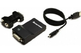 Lenovo USB 3.0 na DVI/VGA adaptér (0B47072)