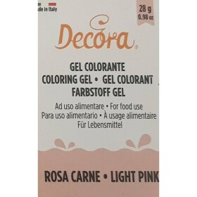 Gélová farba svetlo ružová light pink 28 g - Decora - Decora