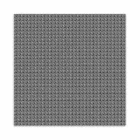 BRIXIES PLUS 225.011 Základná podložka na stavanie - tmavo šedá 25,5 x 25,5 cm