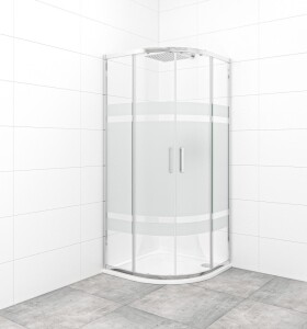 Sprchovací kút štvrťkruh 80x80 cm SAT TEX SATBKTEXS80CRS SATBKTEXS80CRS